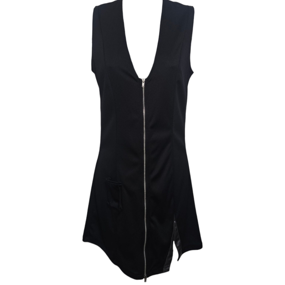 Lovers Lane Full Zip Sleeveless Split Hem Dress